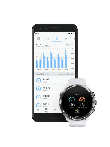 SUUNTO 7 WHITE BURGUNDY